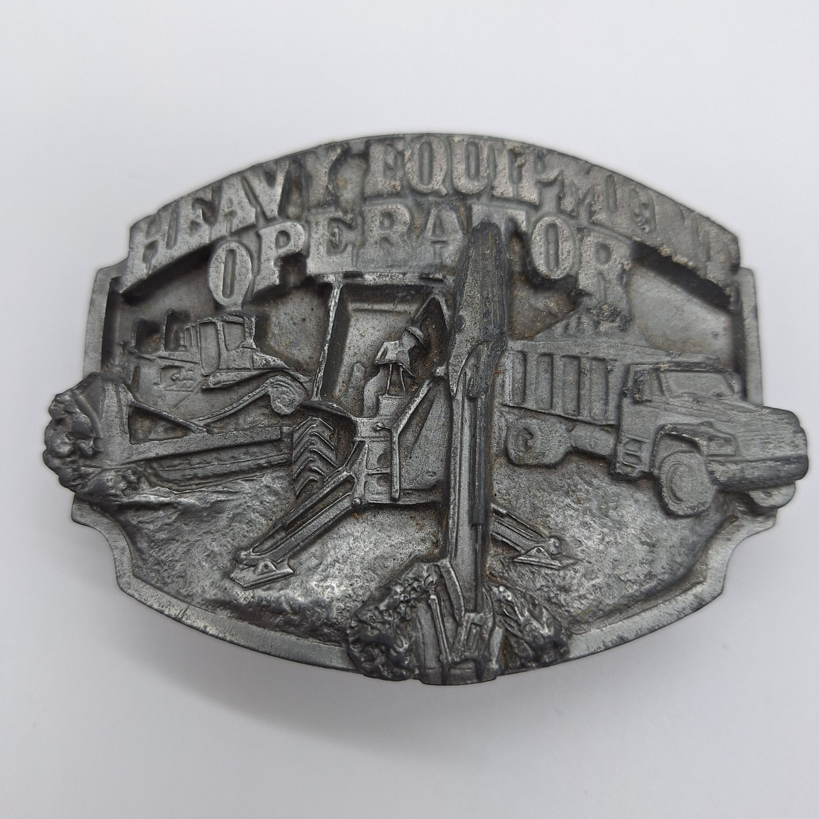 Operator Siskiyou Belt Buckle 1988 Back Hoe Dozer