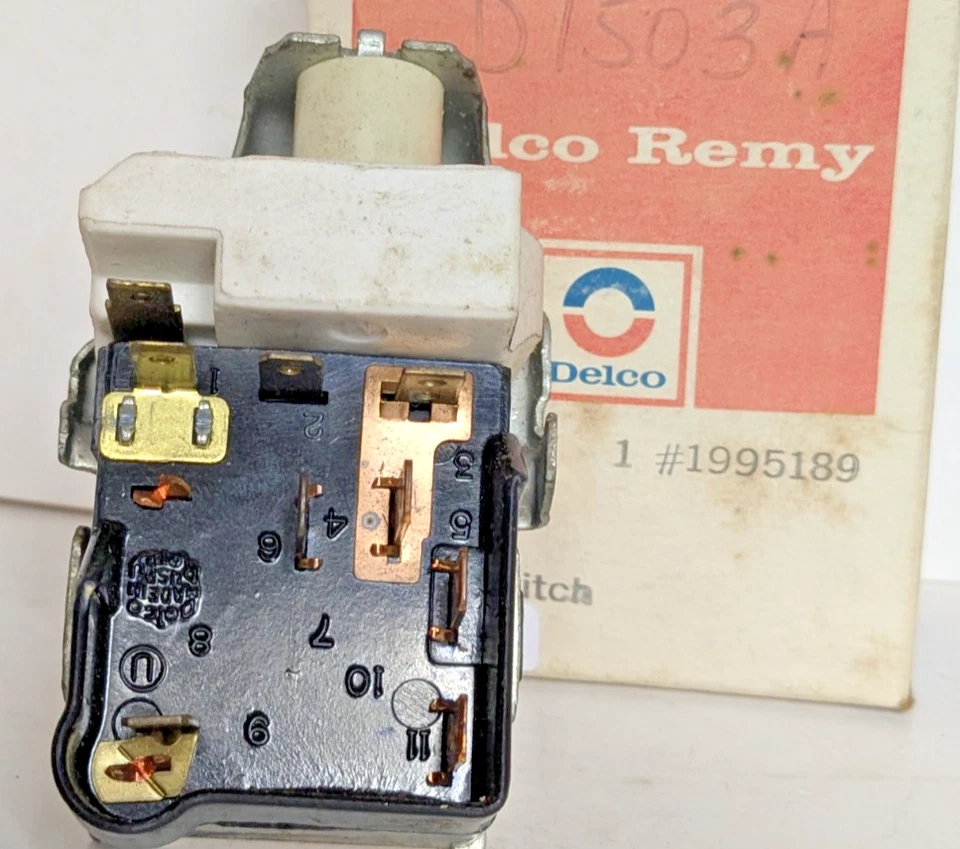 INTERRUPTOR DE FAROS NUEVO AC DELCO (GM) 1976-1977 OLDSMOBILE & CUTLASS 1995189 Foto 4 de 4