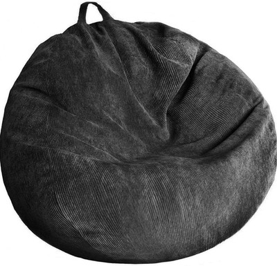 Stuffed Animal Storage Bean Bag Chair Cover (No Filler) Washable Ultra Soft Cord