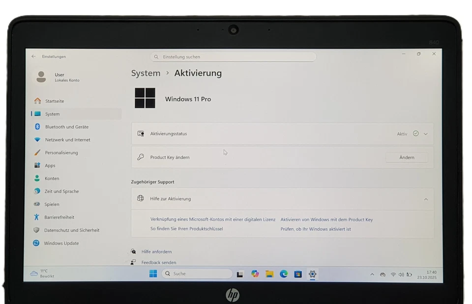Hp EliteBook 840 G2 i5 2,30GHz 256GB SSD 8GB Windows 11 Pro 14" Laptop Office - Bild 2 von 4