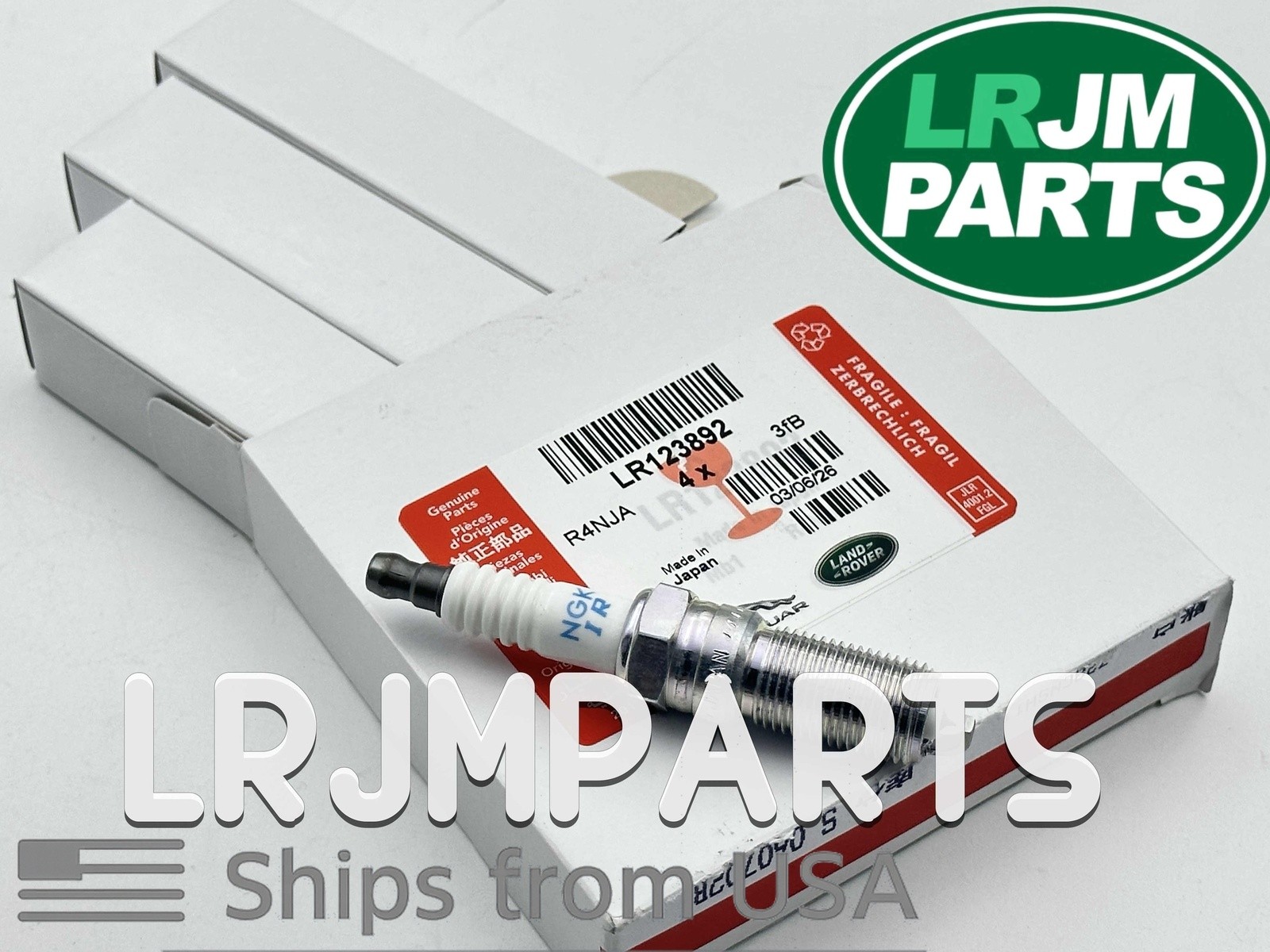 Genuine Land Rover LR2 Jaguar Evoque 2.0 SPARK PLUG SET x4 LR025605 LR123892 OEM