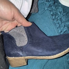 Girls Old Navy Navy Boots With Sparkle Size 13