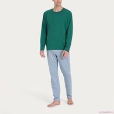 Men's Cotton Crew Neck Pajamas Spider U899NQ