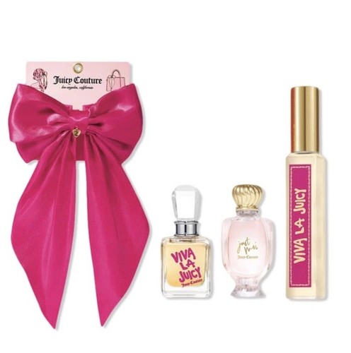 Juicy Couture Fragrance Gift Set 🎀 4 Items EDP Pink Bow Viva La Juicy Just Moi