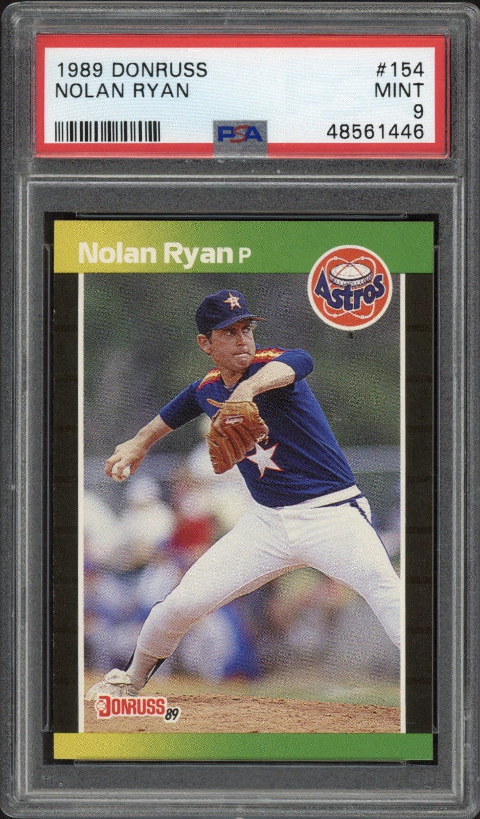 1989 Donruss Nolan Ryan #154 PSA 9 Mint HOF Houston Astros