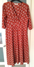 Seasalt Cornwall, jersey chasewater dress, red rust/arran, size 16tall