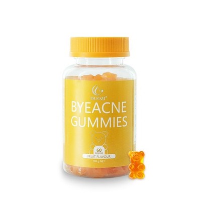 Duozi Bye Acne Supplement for Reduce Acne Oily Skin Coarse Pores - 60 Gummies