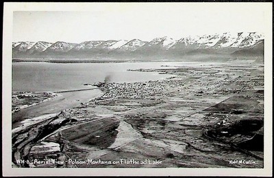 Montana Polson Flathead Lake Kodak Vintage RPPC Postcard