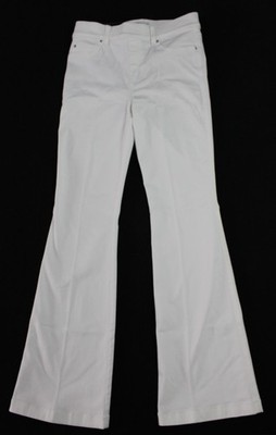 Spanx Women's High-Rise Stretch Pull-On Flare Jeans DM3 White Large NWT
