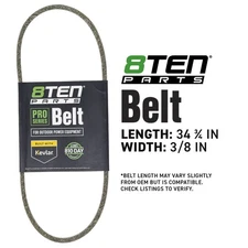 8TEN Belt with Kevlar for Lawn Boy 22in Gold Series 91-2258 37 3/4 x 3/8
