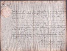KING GEORGE IV (GREAT BRITAIN) - MILITARY APPOINTMENT SIGNED 10/15/1811 WITH CO-