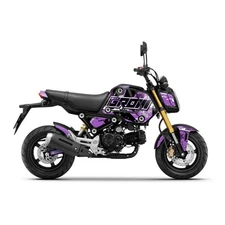 For Honda GROM 125 2021 2022 2023 Wrap Fairing Stickers Set Ink Spot Purple