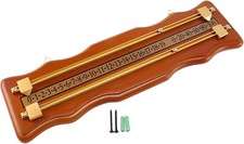 Billiards Snooker Hanging Scoreboard Wooden Brass Detail Billiards Room Decor