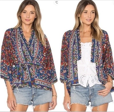 Mes Demoiselles Gitane Kimono top in color Gypsy print