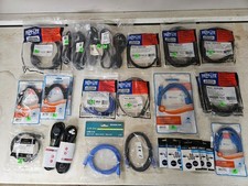Computer Power and USB Cables, etc. 36 Pieces - Electronic Lot