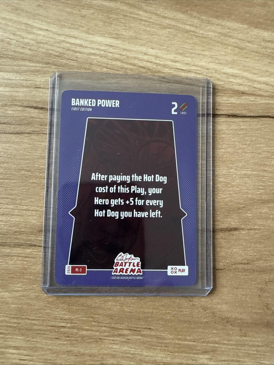 2026 Bo Jackson Battle Arena Banked Power Play Card SSP PL-3 Huge Game Card