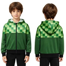 Kids Hoodie Hooded Hooded Top Warm Jacket Soft Fabric Sweatshirt Black Trim