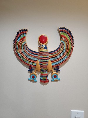 Ancient Egyptian God HORUS Statue Sculpture Wall Relief Plaque Home Decor Gift
