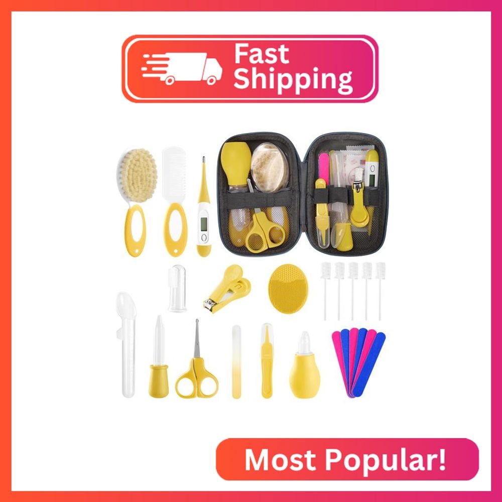 Baby Healthcare and Grooming Kit for Newborn Kids, 24PCS Upg