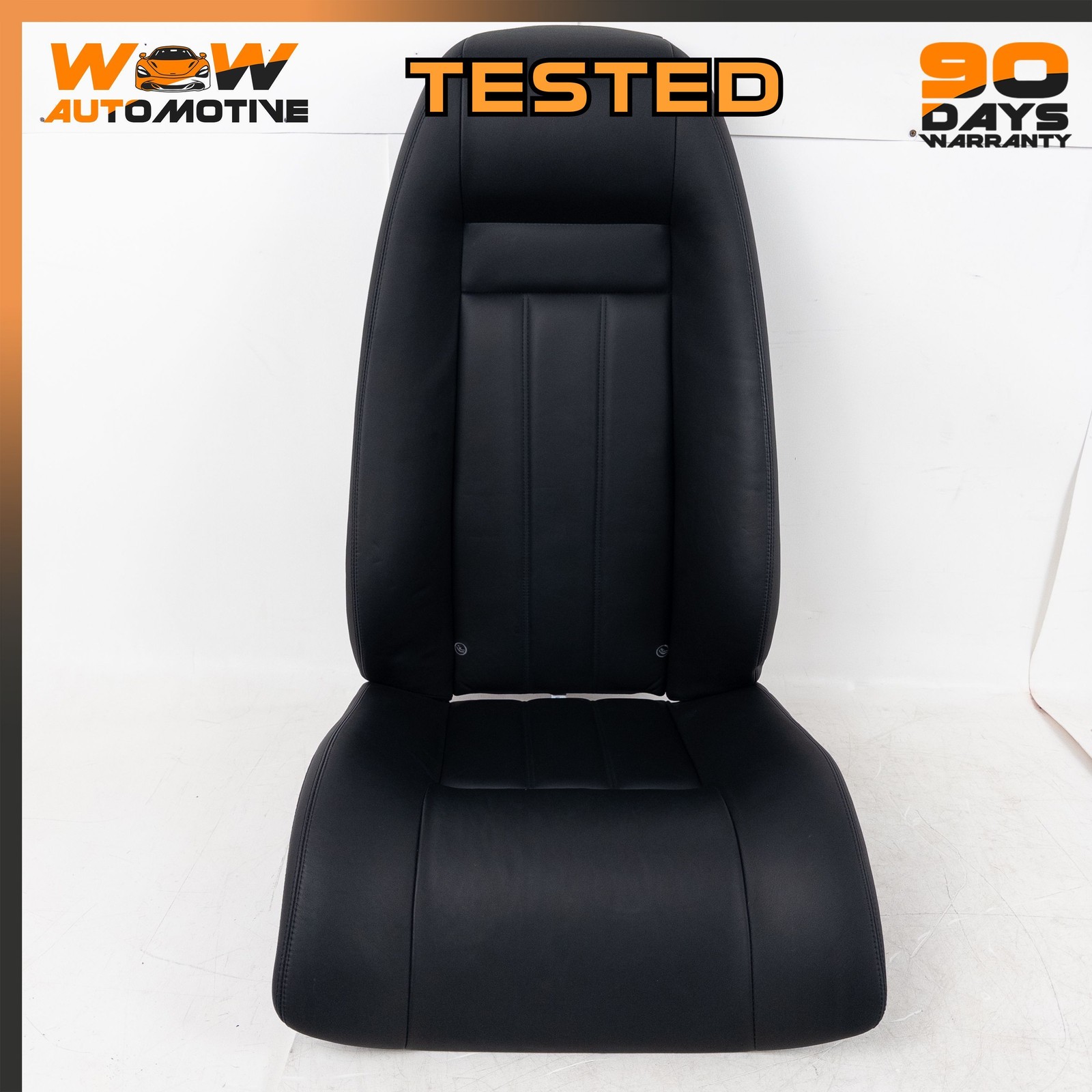 04-10 BENTLEY CONTINENTAL GT REAR RIGHT LOWER UPPER SEAT CUSHION BLACK SET OEM