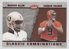 2003 Fleer Tradition Classic Combinations Red Marcus Allen Carson Palmer HOF 0a1