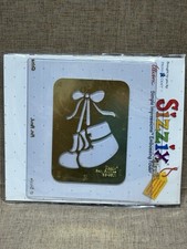 Sizzix Simple Impressions Embossing Stencil Baby Booties - New