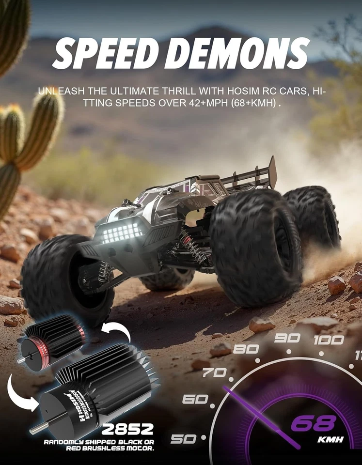 1:10 Brushless RC Car for Adults - 68+ Km/h Off-Road & Waterproof Performance - Image 4 of 4