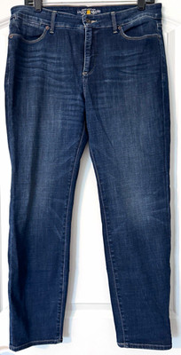 Lucky Brand Women's Hayden Jeans Blue Dark Mid Rise Stretch Size 10