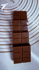 Set of 4 Milk Dubai Chocolate square with Creamy crunchy Filling Pistachio 260g.