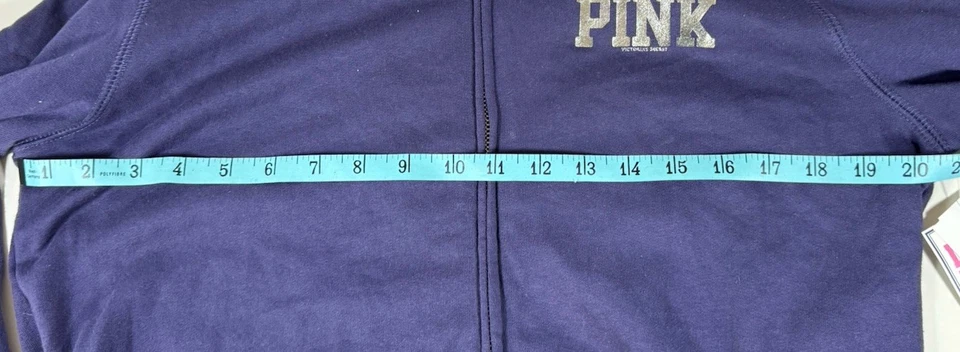 Victoria Secret Pink NFL New England Patriots Hoodie Sweater-jacket L NWT - Image 3 of 4