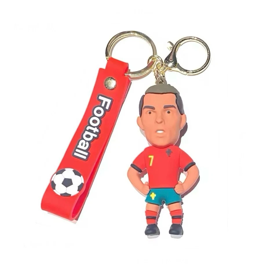 Cristiano Ronaldo Keychain Portugal #7 Soccer Football Star CR7 Kids Adults - Image 4 of 4