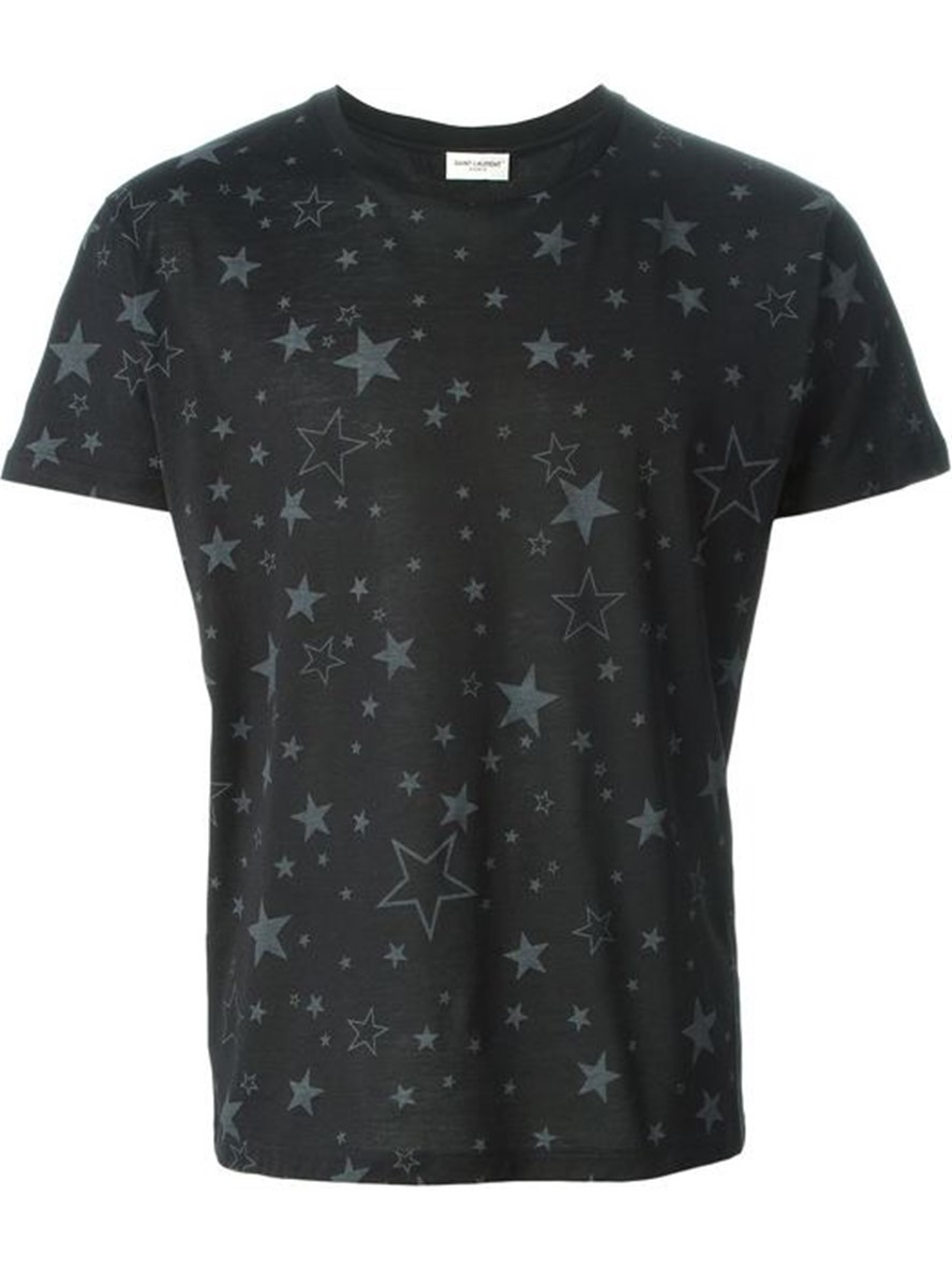 T shirt Saint Laurent stampa stella 29575457