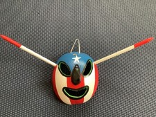 Puerto Rico Rican Luchador Wrestler Hanging Wall Gourd Mask Boricua Borinquen PR
