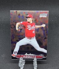 2024 Stadium Club Chrome Andrew Abbott Rookie RC #53 - Cincinnati Reds