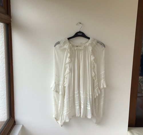 Isabel Marant Etoile Blouse Women’s Size 40 Uk 12 Viscose Victorian Read Des. - Picture 1 of 15