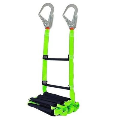 Fire Escape Ladder with 2 Heavy-Duty Hooks   10 Feet Emergency 10 feet Green
