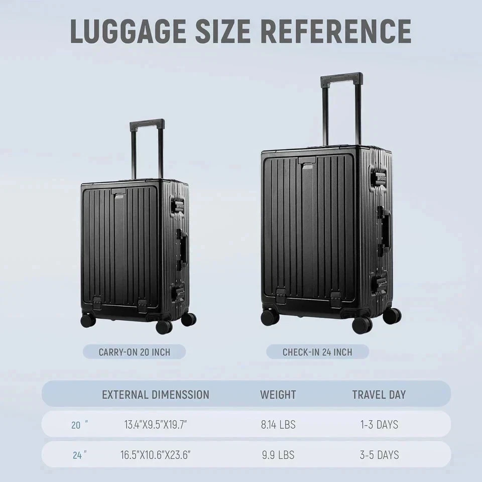 Maleta de mano Noble aprobada por la aerolínea TSA (20 pulgadas) Foto 4 de 4