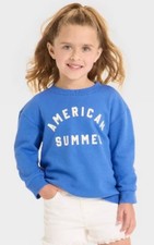 Cat  Jack - American Summer - Blue Sweatshirt 18M NWOT Toddler Unisex