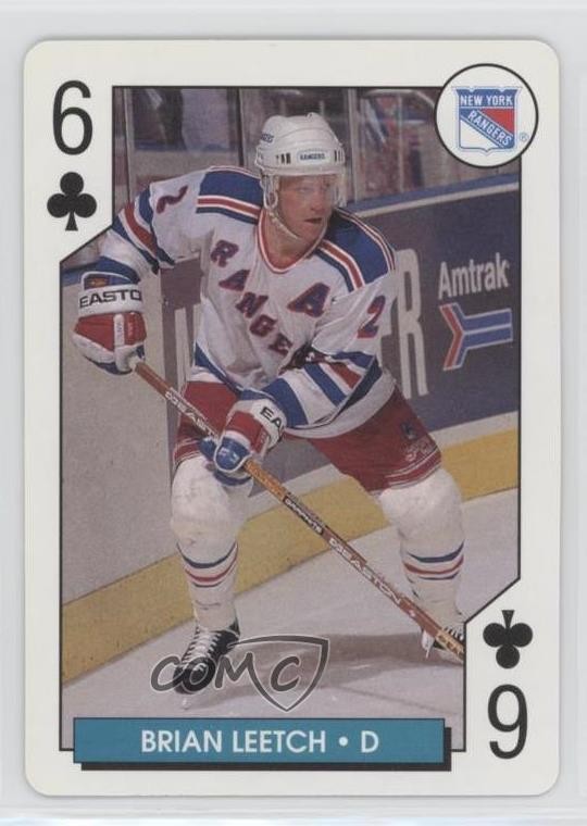 1995-96 Bicycle NHL Hockey Aces Box Set Brian Leetch #6C HOF 9hx