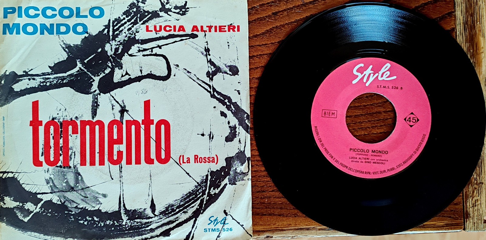 RARO 45 GIRI LUCIA ALTIERI PICCOLO MONDO 7
