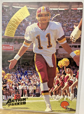 Mark Rypien Autograph Signed 1994 Action Packed Jumbo Deluxe Mammoth #MM21 SP