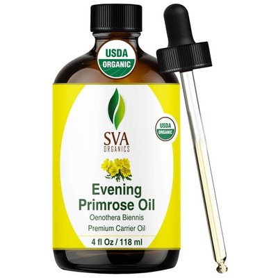 SVA Evening Primrose Oil Organic  4 Fl Oz   100% Natural Cold Pressed Organic...