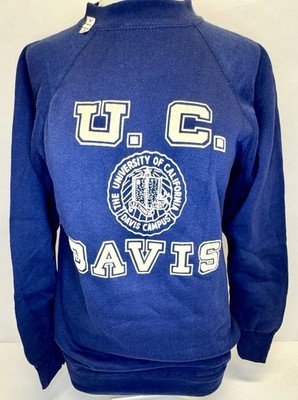 Vintage 1960s Collegiate-Pacific UC Davis Sweatshirt **DEADSTOCK** Size-M  38-40