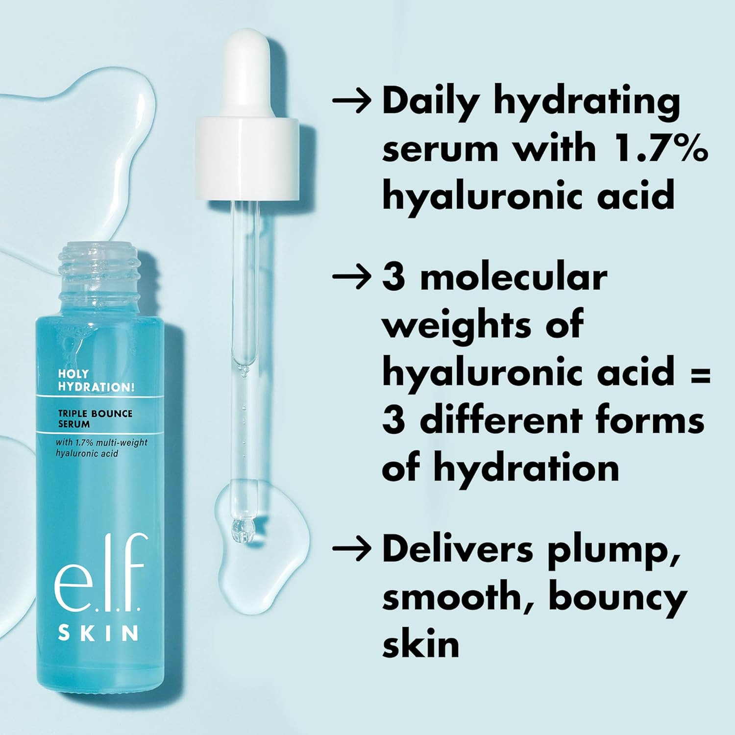 OFFERTA e.l.f. Holy Hydration Triple Bounce Serum - Risultati Flash - 4