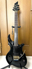 EDWARDS E-Crowtador Black Electric Guitar Modified Suhr Duncan Floyd Rose Japan