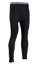 Indera Cotton Heavyweight Thermals - Pants - Black - Men Size M