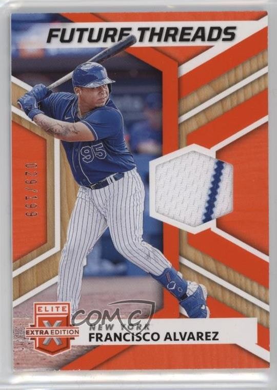2022 Elite Extra Edition Future Threads Orange /199 Francisco Alvarez 1k9t