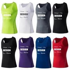 Custom Compression Shirt for Men Tank Top Sleeveless Base Layer Training Shirt