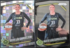 2025 Panini WNBA Prizm-Katie Lou Samuelson 82 Silver Pandora & Base Card-Storm