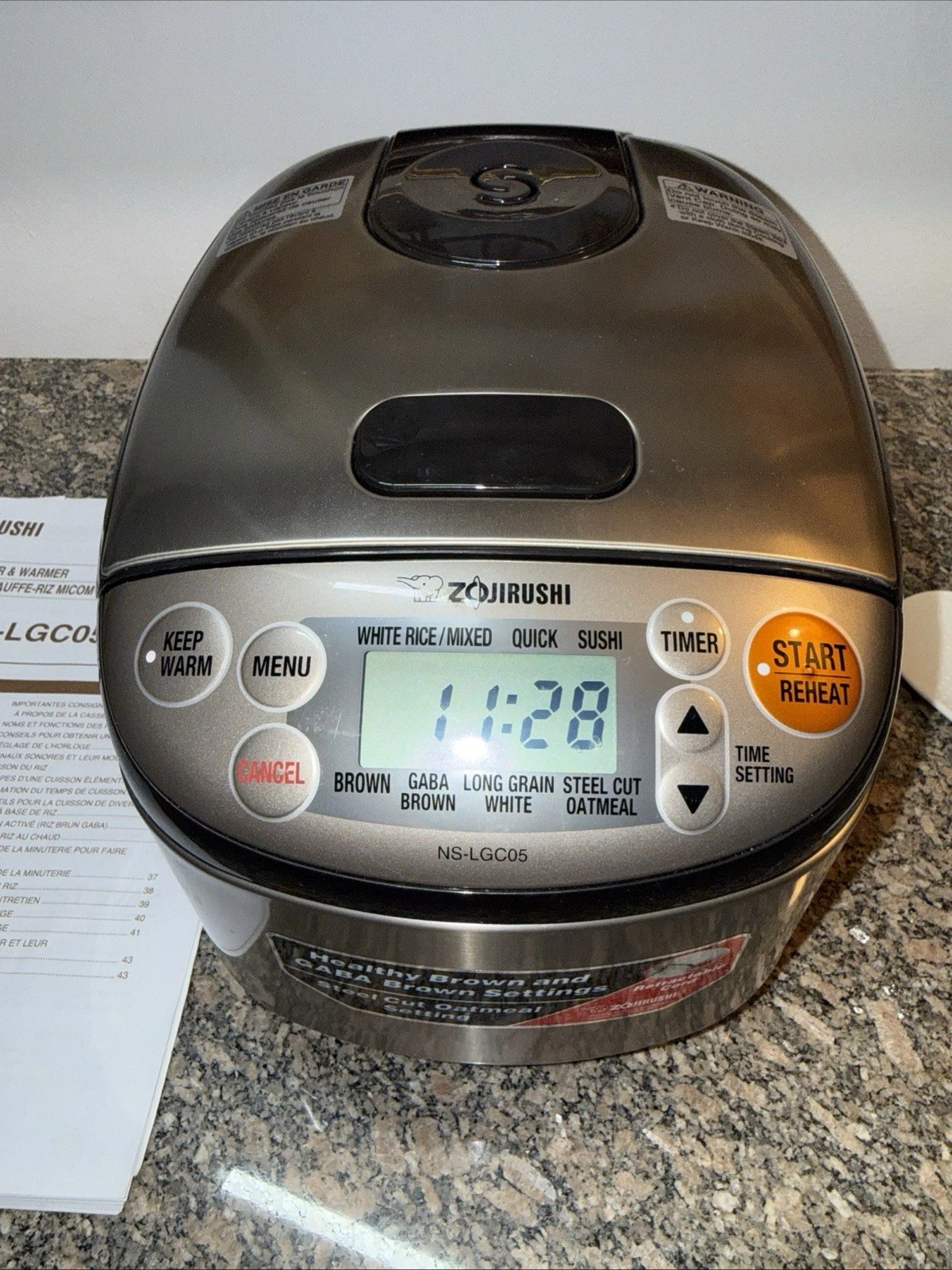 Zojirushi Micom NS-LGC05 Rice Cooker & Warmer Stainless Black